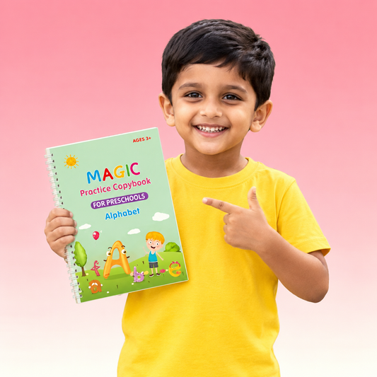 Magic Practice Copybook - (4 Book + 10 Refill)